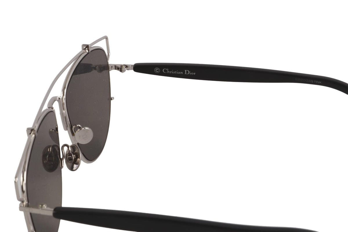 CHRISTIAN DIOR SILVER D FRAME METAL SUNGLASSES