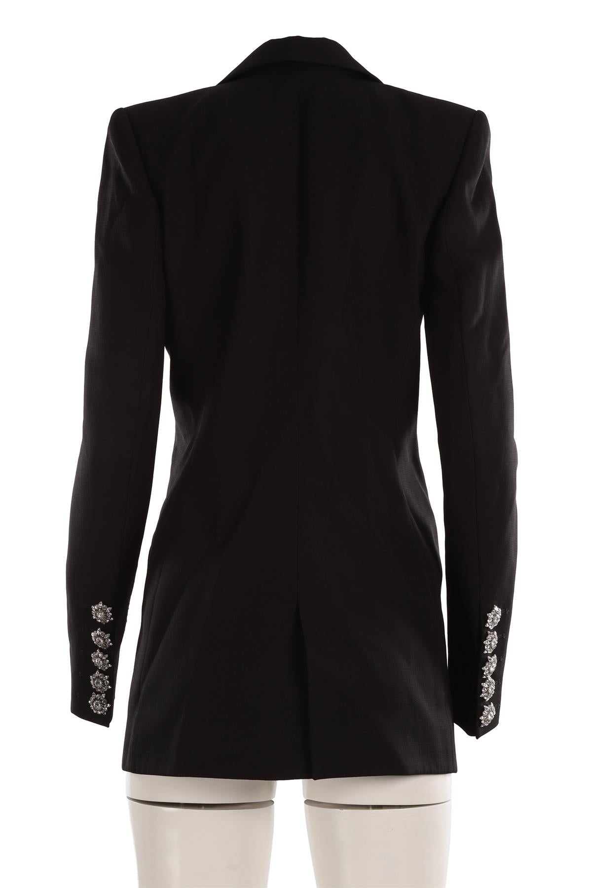 ALEXANDRE VAUTHIER BLACK WOOL BLAZER FR 40 UK 12