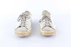 GOLDEN GOOSE DELUXE BRAND WHITE SUPERSTAR LEATHER SNEAKERS EU 39 UK 6 US 9
