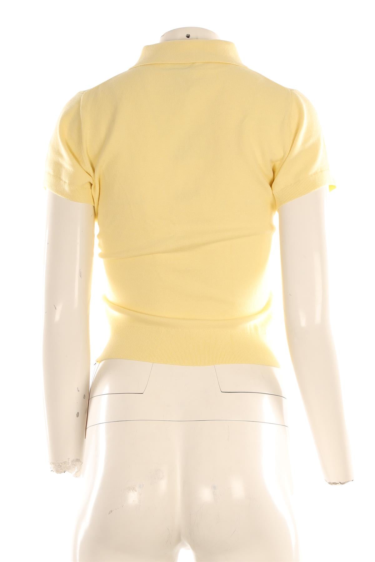 REFORMATION YELLOW COTTON TOP SMALL