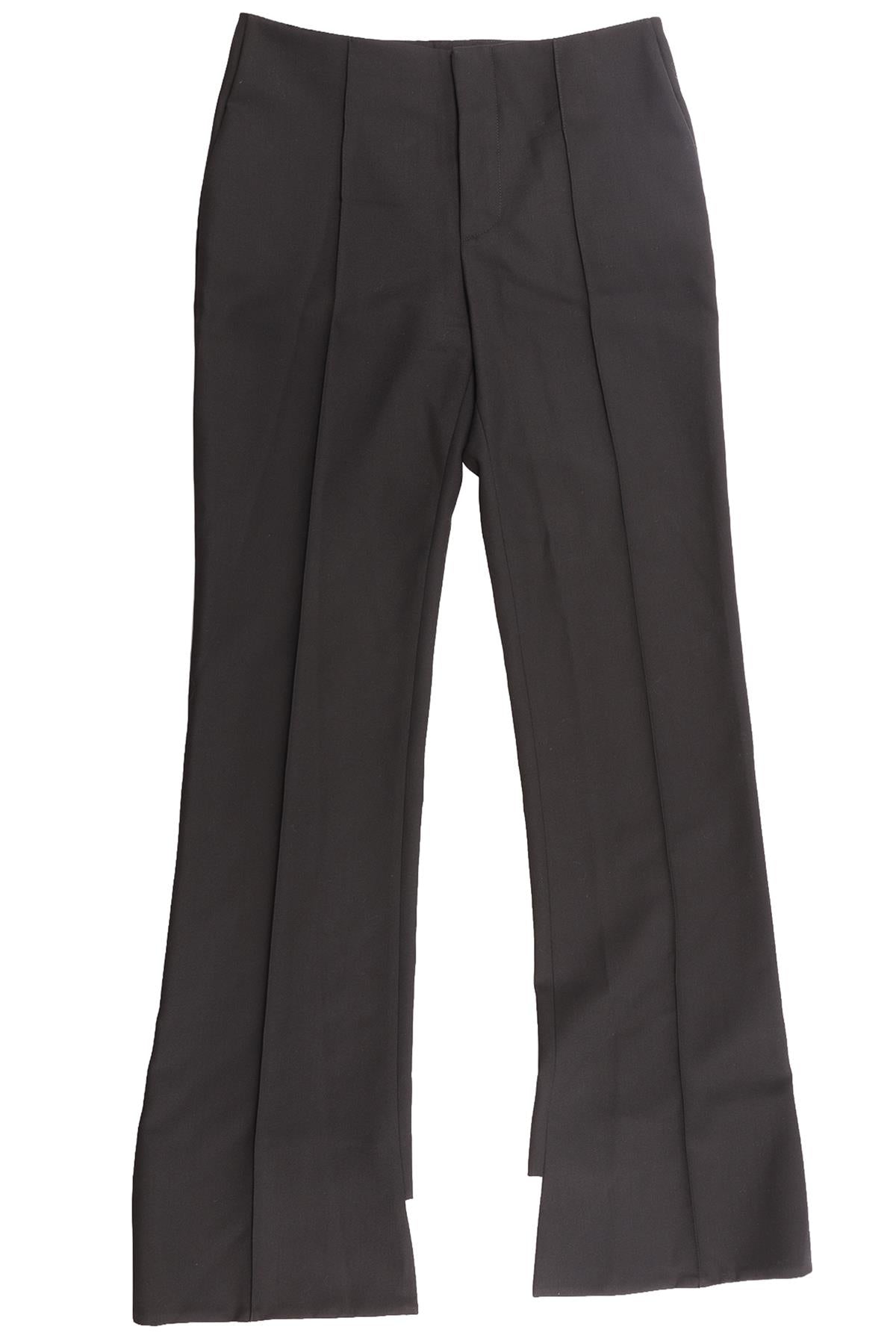 CHLOÉ BLACK WOOL STRAIGHT LEG PANTS IT 36 UK 4