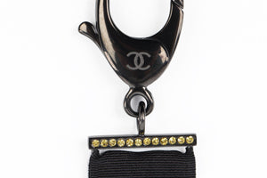CHANEL YELLOW 2017 CC STRASS NECKLACE