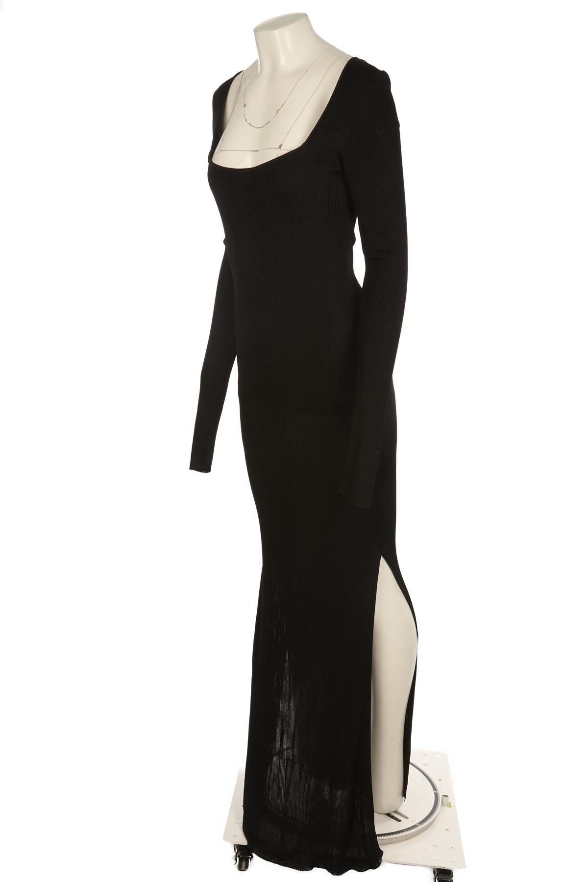 GAUGE 81 BLACK KNIT MAXI DRESS SMALL