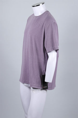 LULULEMON PURPLE MEN'S COTTON T-SHIRT LARGE