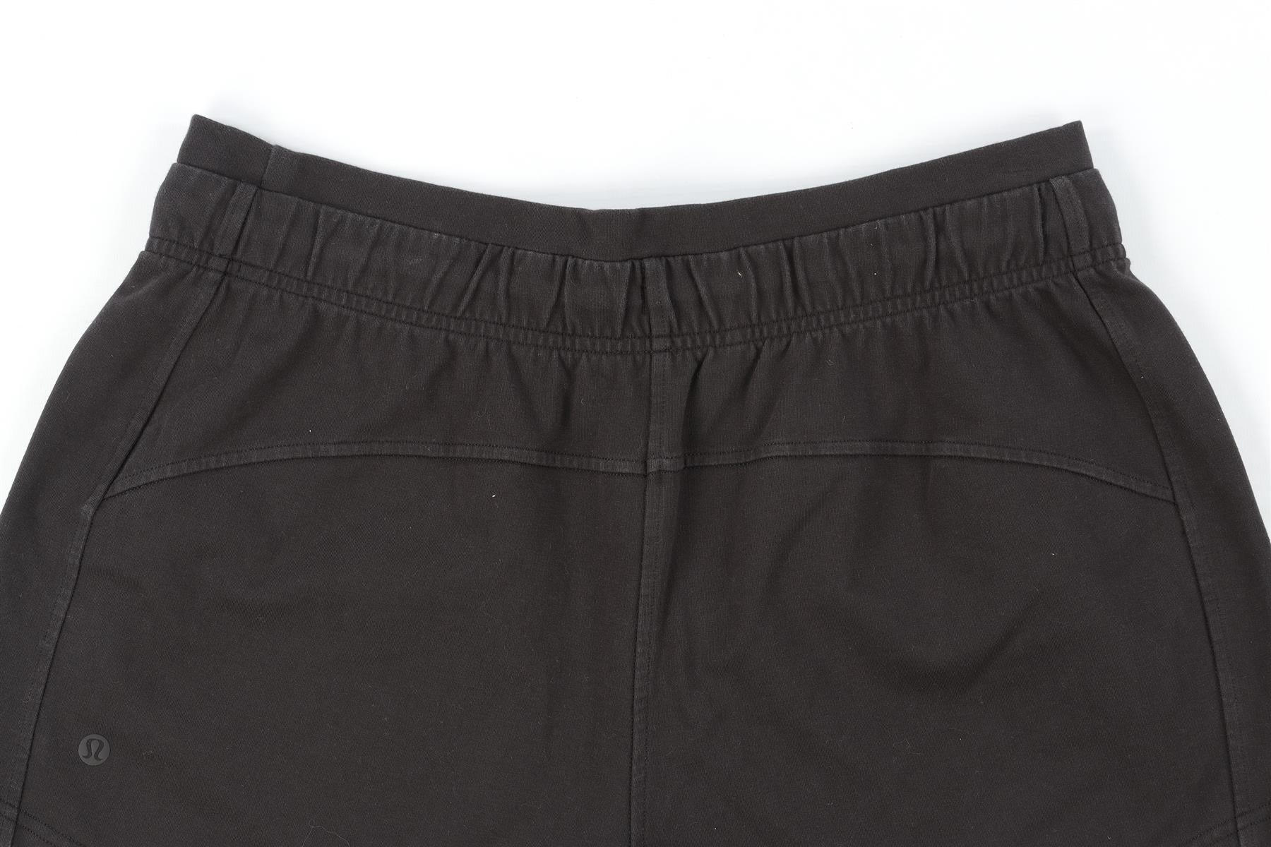 LULULEMON BLACK COTTON SHORTS US 10 UK 14