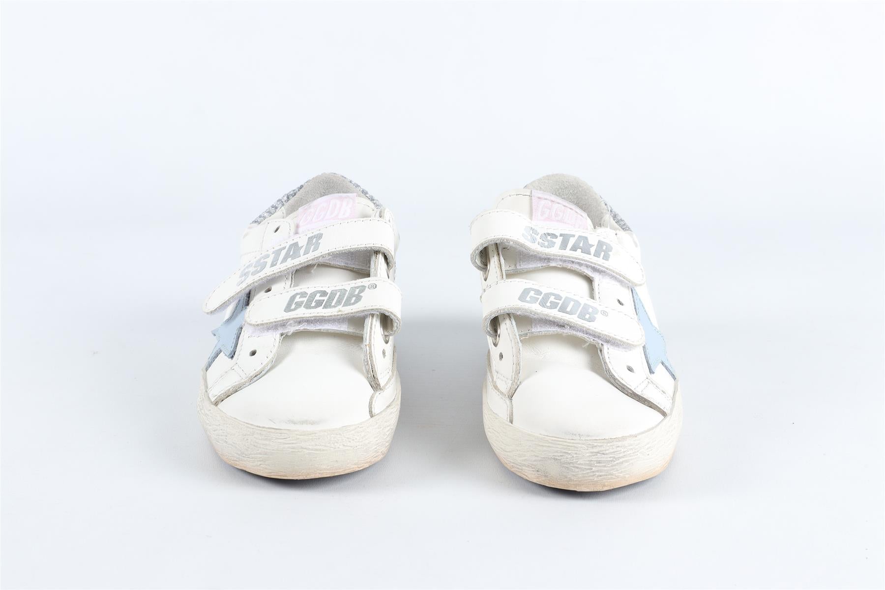 GOLDEN GOOSE DELUXE BRAND WHITE KIDS GIRLS SNEAKERS EU 27 UK 9 US 10