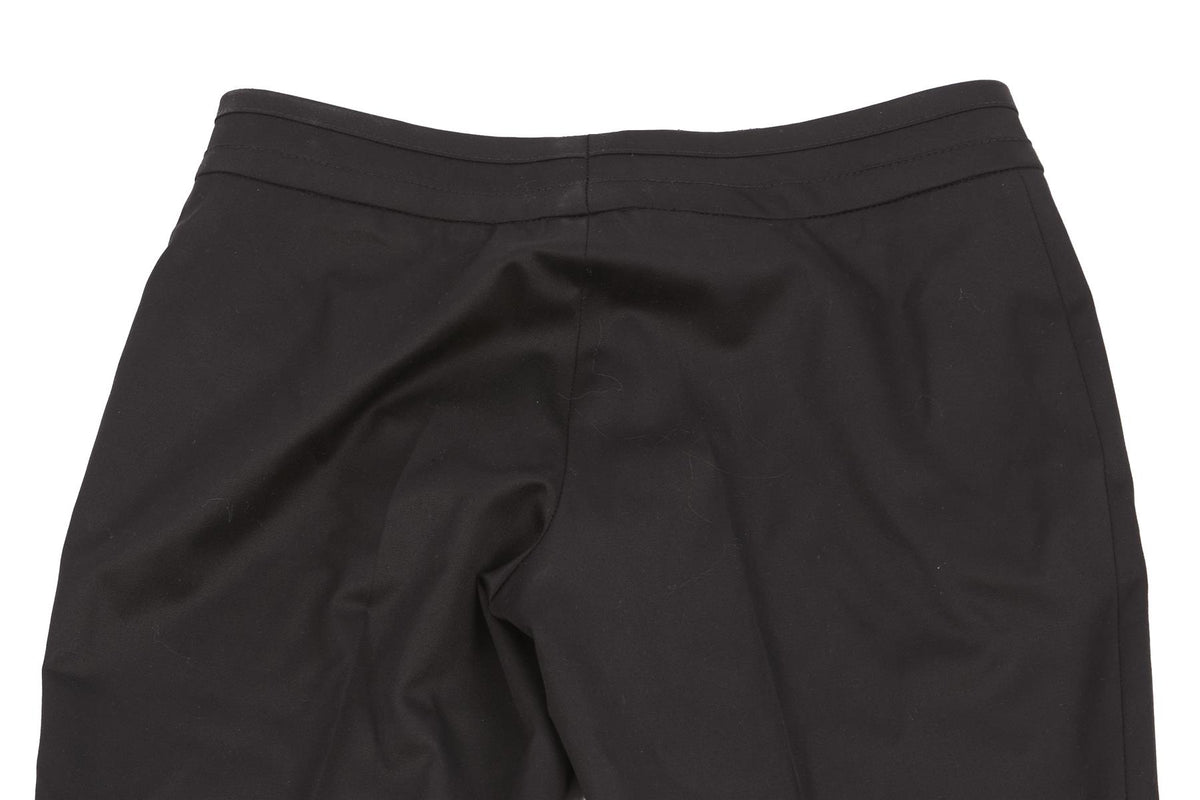 GUCCI BLACK VINTAGE WOOL STRAIGHT LEG PANTS IT 38 UK 6