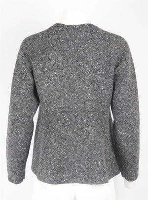 VALENTINO TEXTURED WOOL SWEATER SMALL