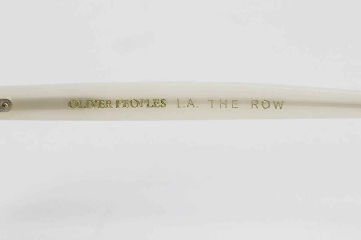 THE ROW + OLIVER PEOPLES ROUND FRAME ACETATE SUNGLASSES