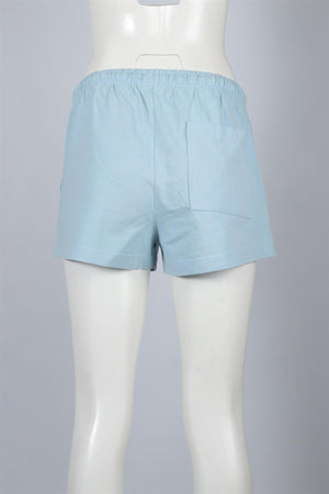 SPORTY & RICH BLUE COTTON SHORTS XSMALL