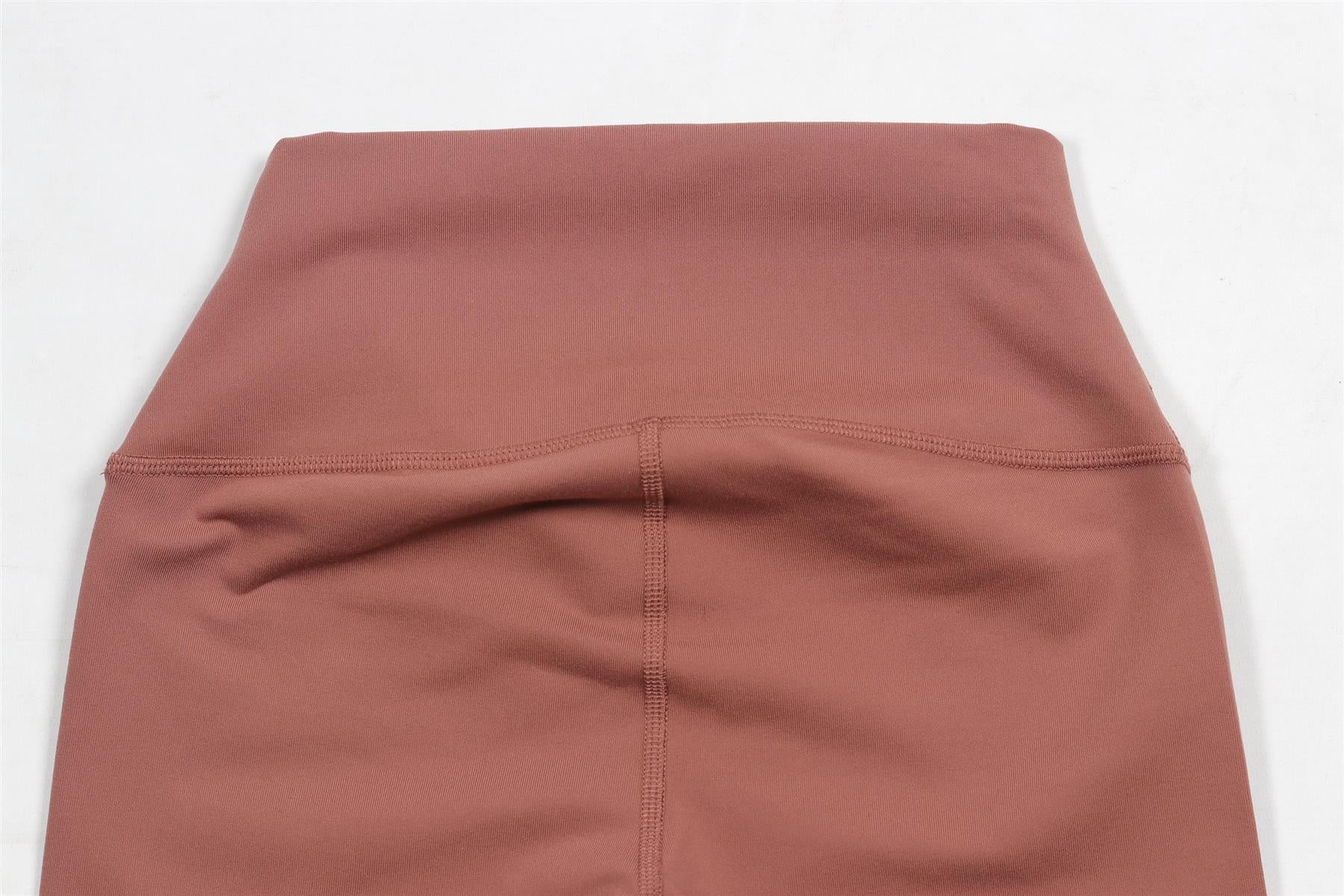 ALO YOGA BROWN JERSEY SHORTS XSMALL