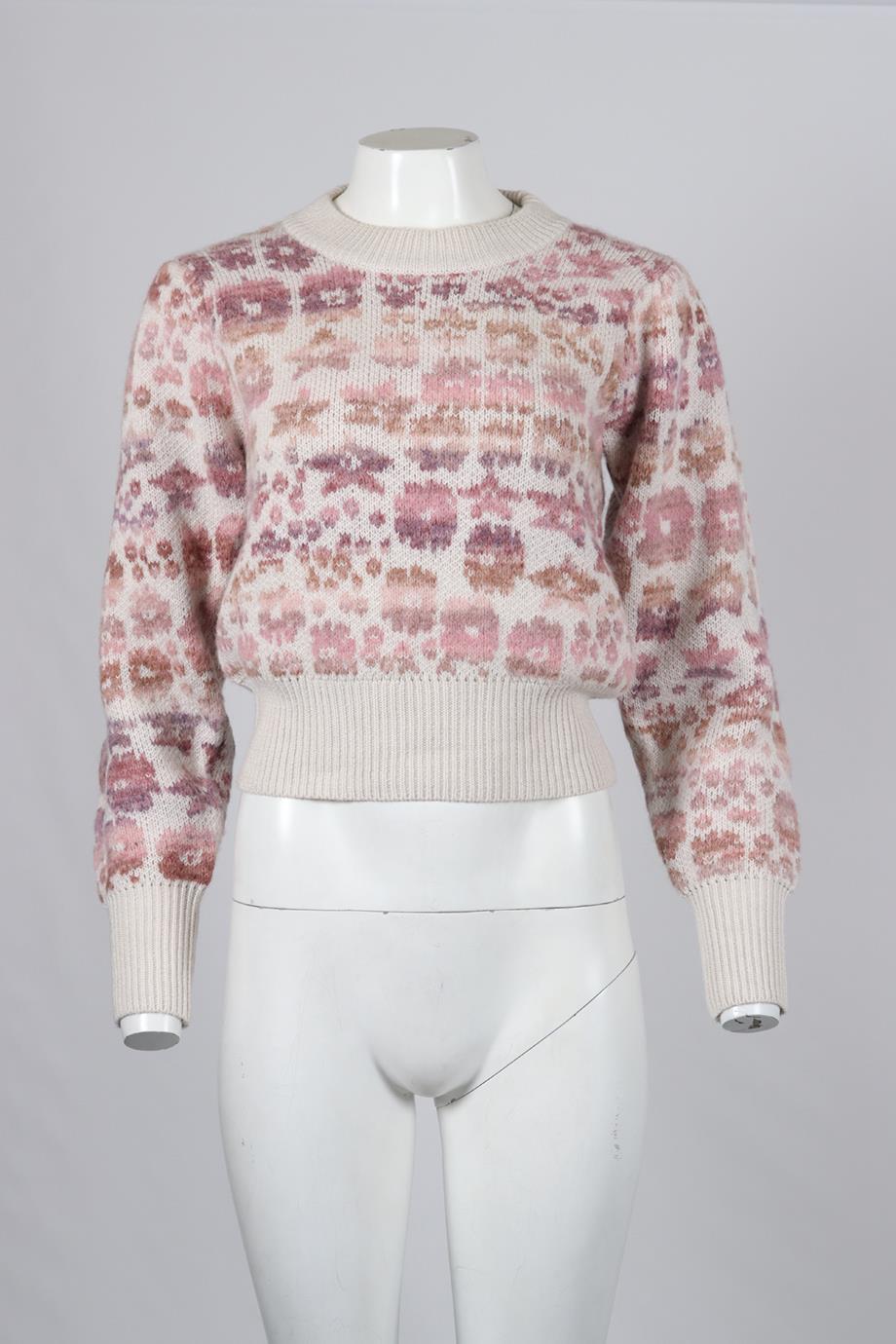 LOVESHACKFANCY WOOL AND ALPACA BLEND SWEATER XSMALL