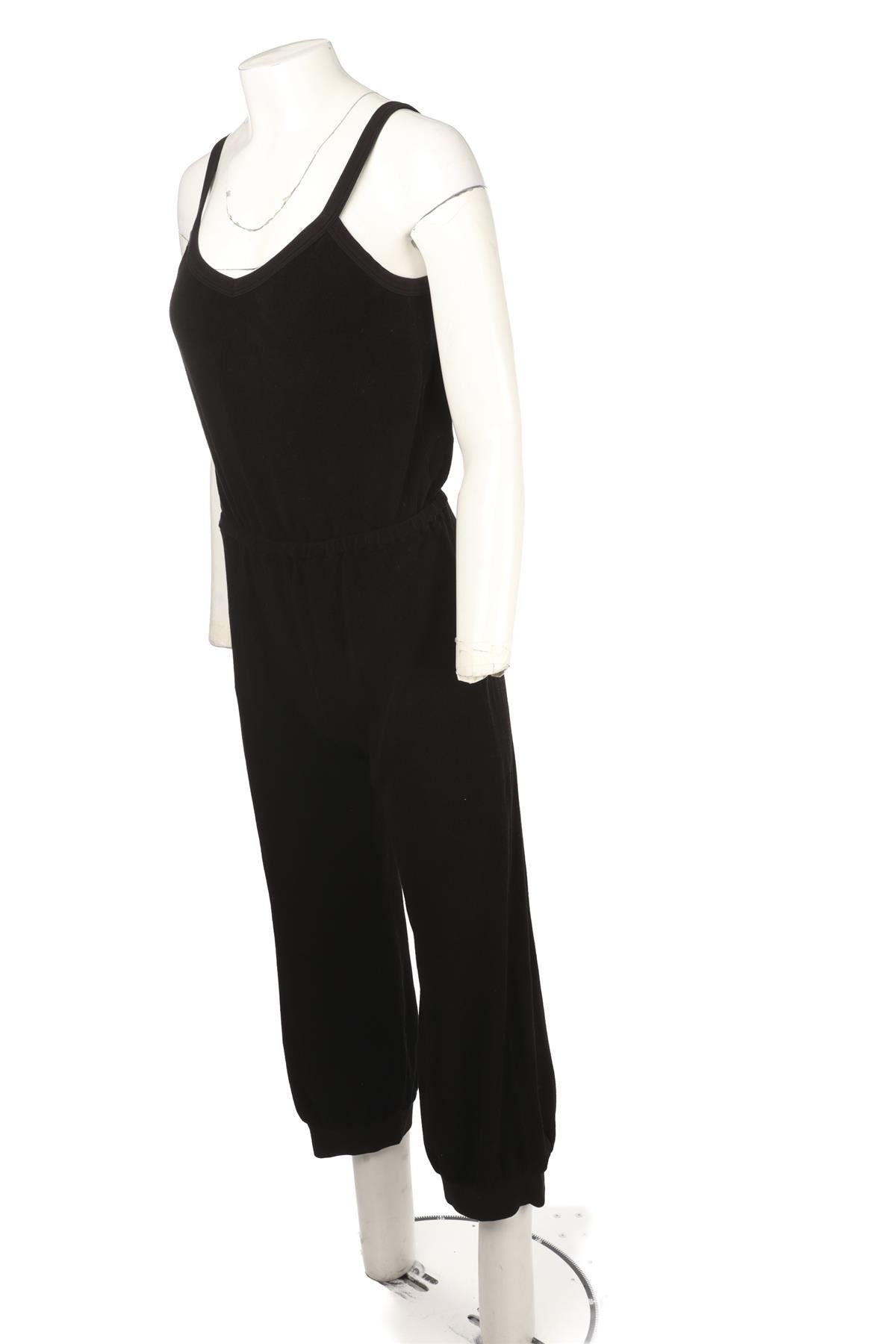 BLACK COTTON JUMPSUIT