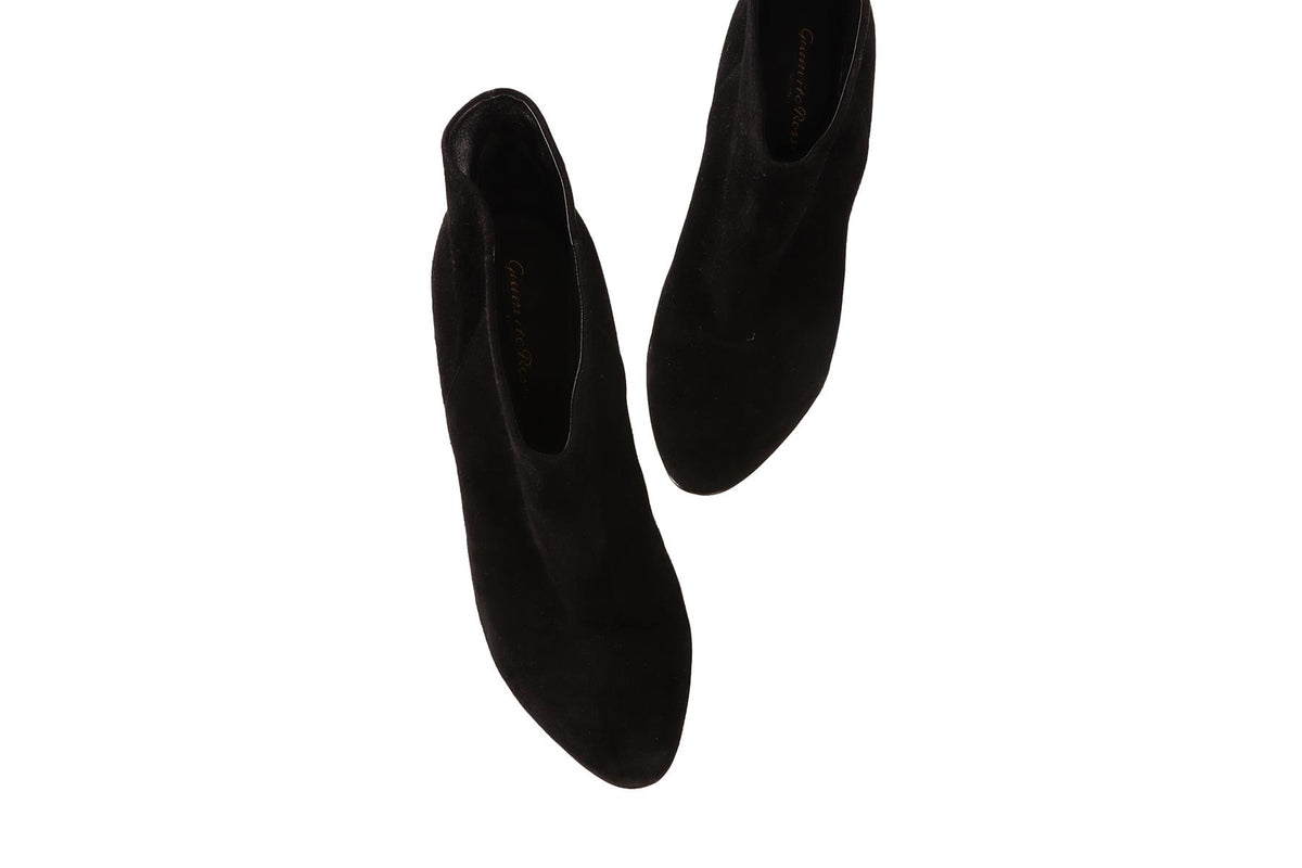 GIANVITO ROSSI BLACK SUEDE ANKLE BOOTS EU 38.5 UK 5.5