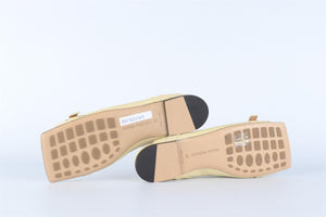 BOTTEGA VENETA YELLOW LEATHER SANDALS EU 39 UK 6 US 9