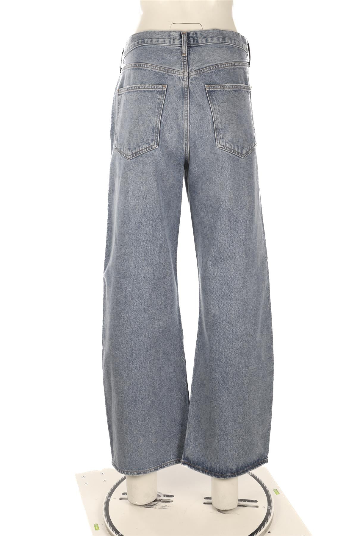 AGOLDE BLUE HIGH RISE WIDE LEG JEANS W30