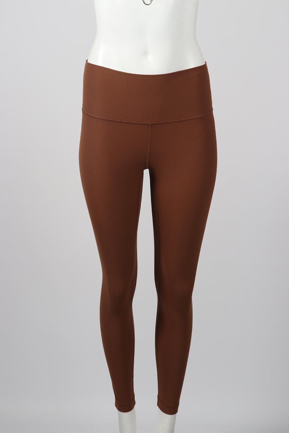 LULULEMON RIBBED JERSEY LEGGINGS US 6 UK 10