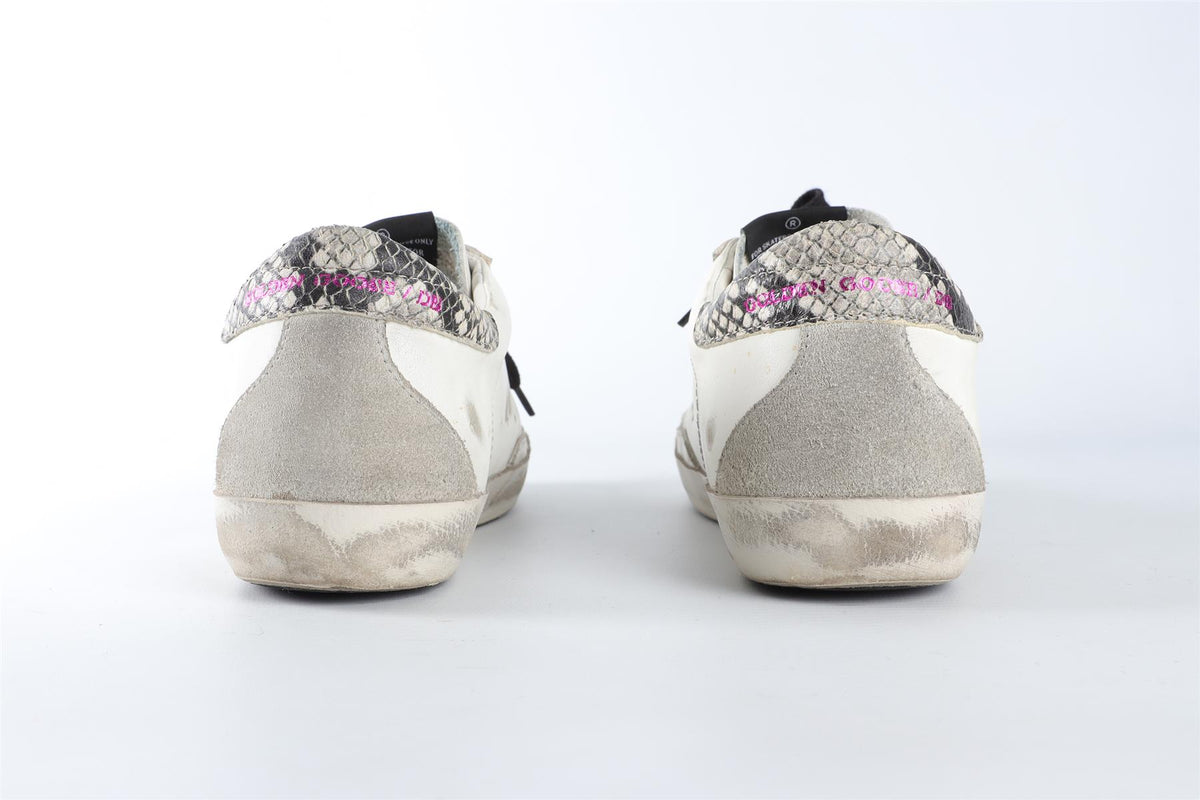 GOLDEN GOOSE DELUXE BRAND WHITE SUPERSTAR LEATHER SNEAKERS EU 38 UK 5 US 8
