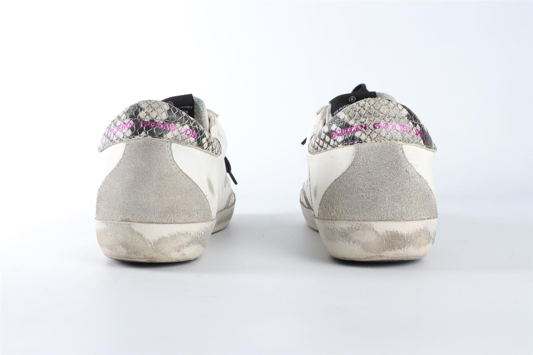 GOLDEN GOOSE DELUXE BRAND WHITE SUPERSTAR LEATHER SNEAKERS EU 38 UK 5 US 8