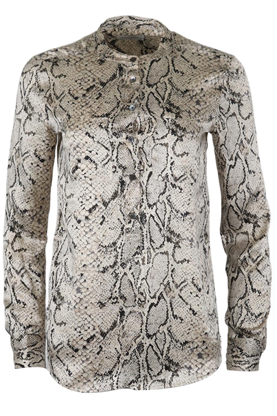 EQUIPMENT PRINTED SILK SATIN BLOUSE XSMALL