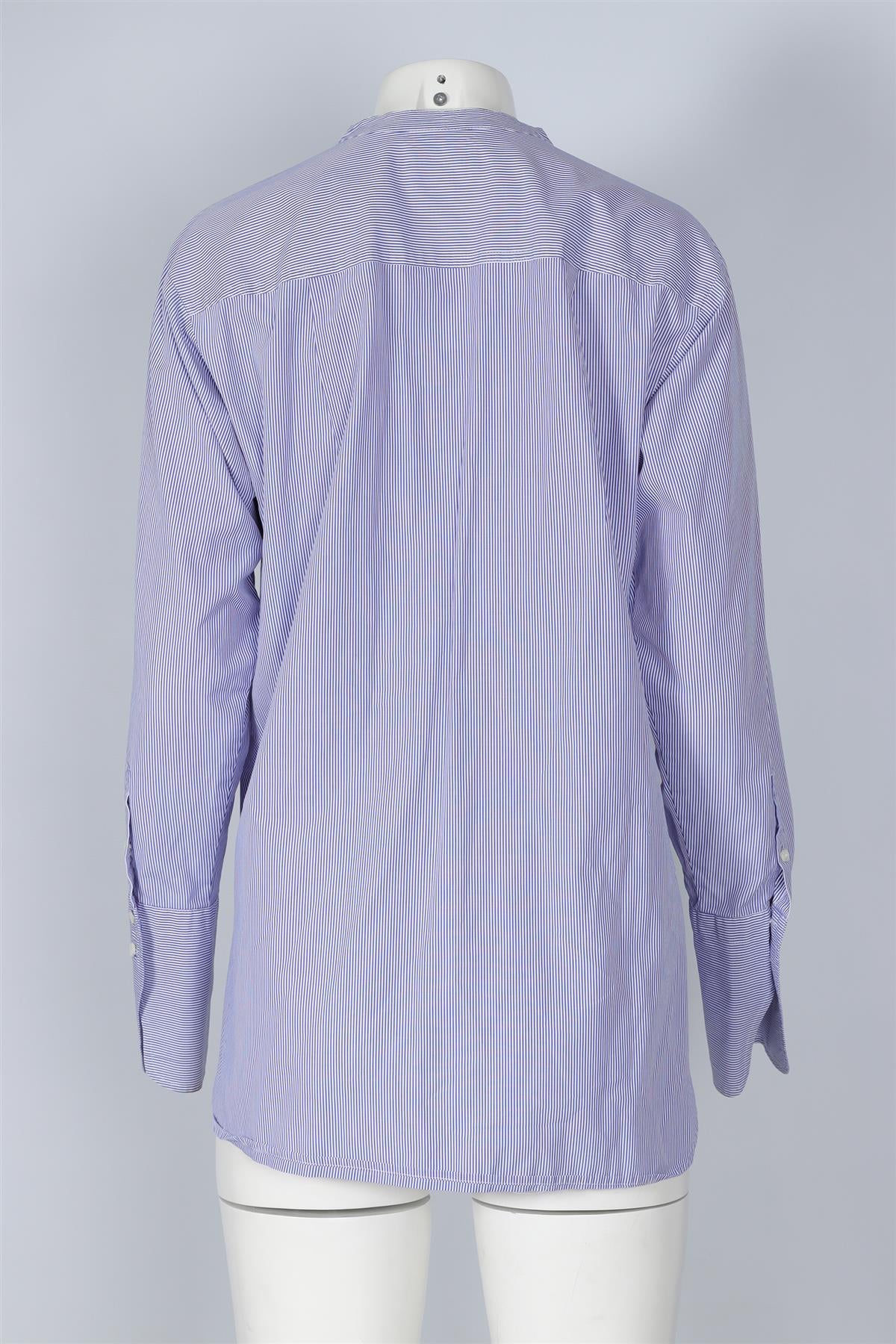 J CREW + THOMAS MASON BLUE COTTON SHIRT US 6 UK 10