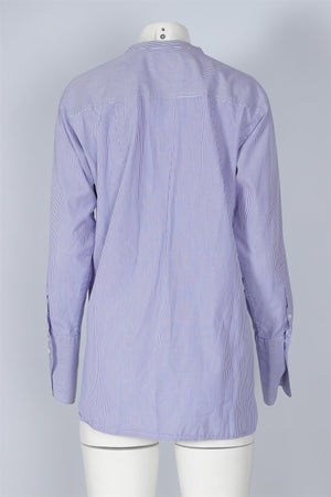 J CREW + THOMAS MASON BLUE COTTON SHIRT US 6 UK 10