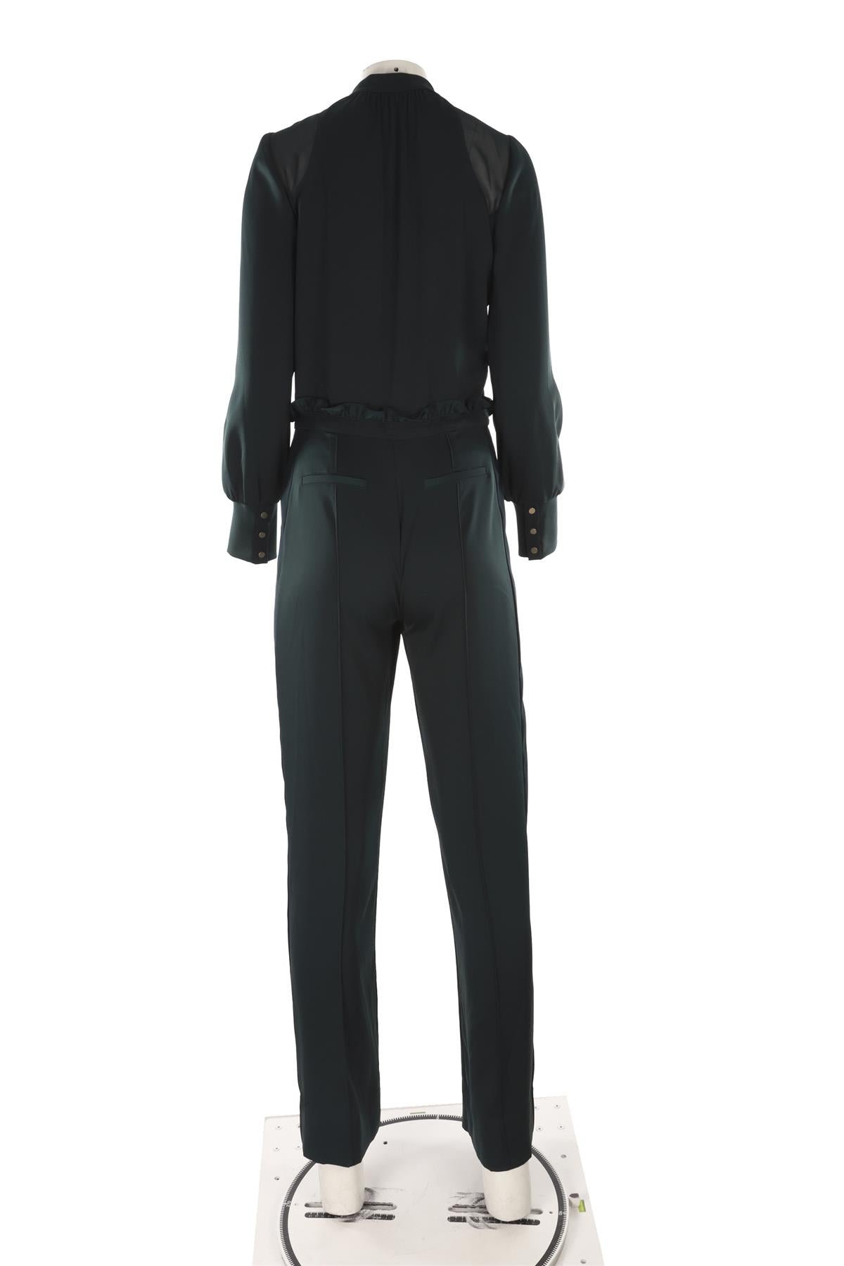 GREEN CREPE JUMPSUIT