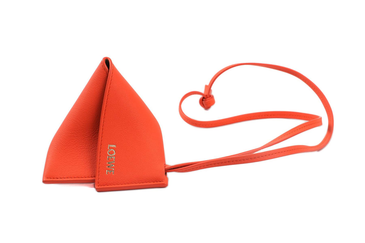 LOEWE ORANGE 2023 LEATHER NECK POUCH