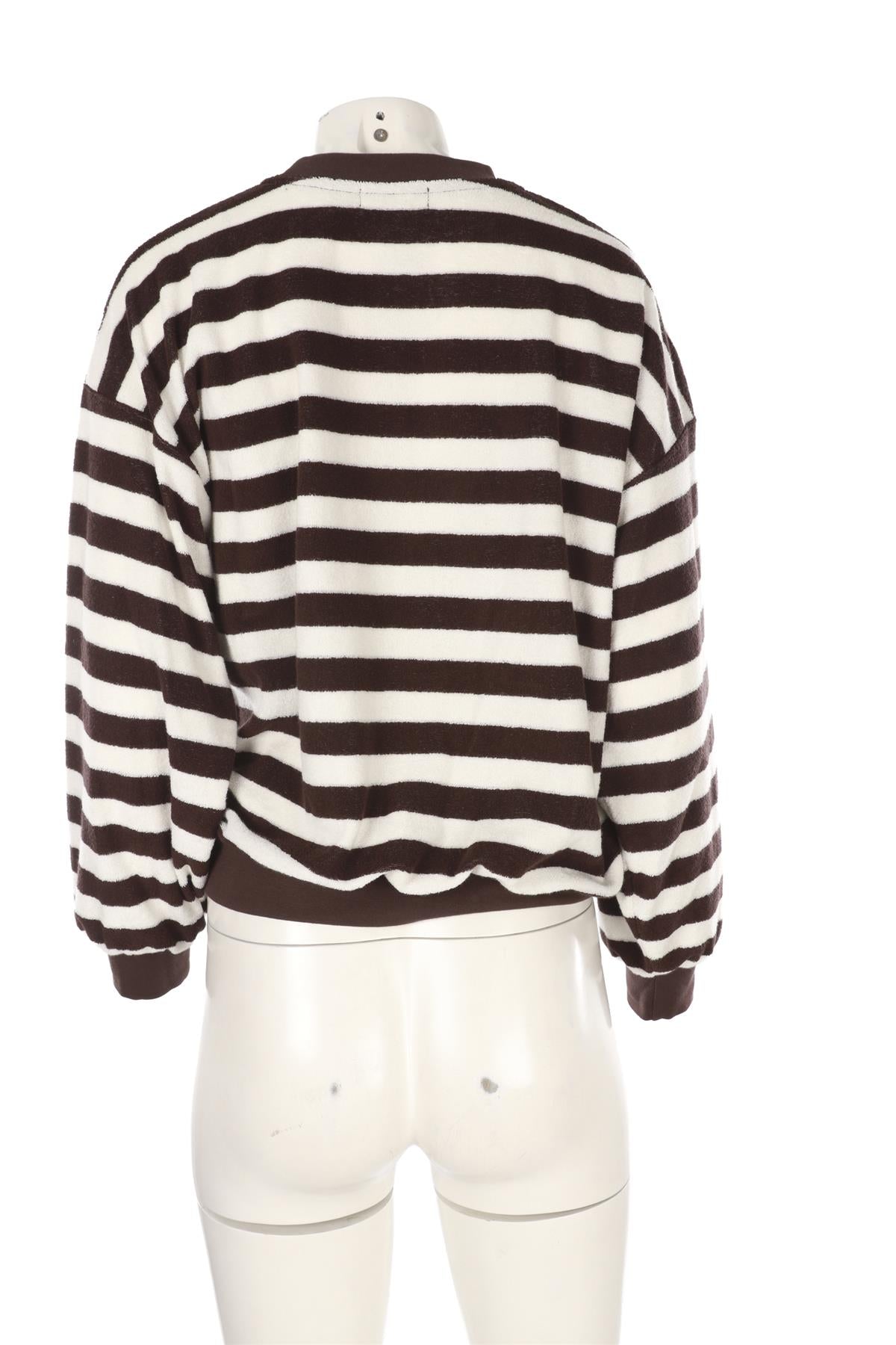 BROWN COTTON SWEATSHIRT