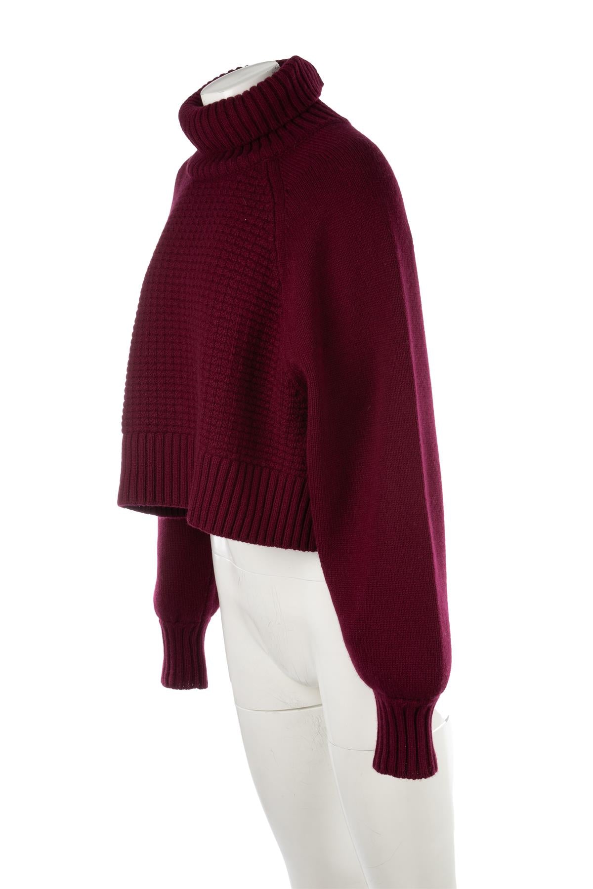 WIGGY KIT BURGUNDY WOOL SWEATER SMALL