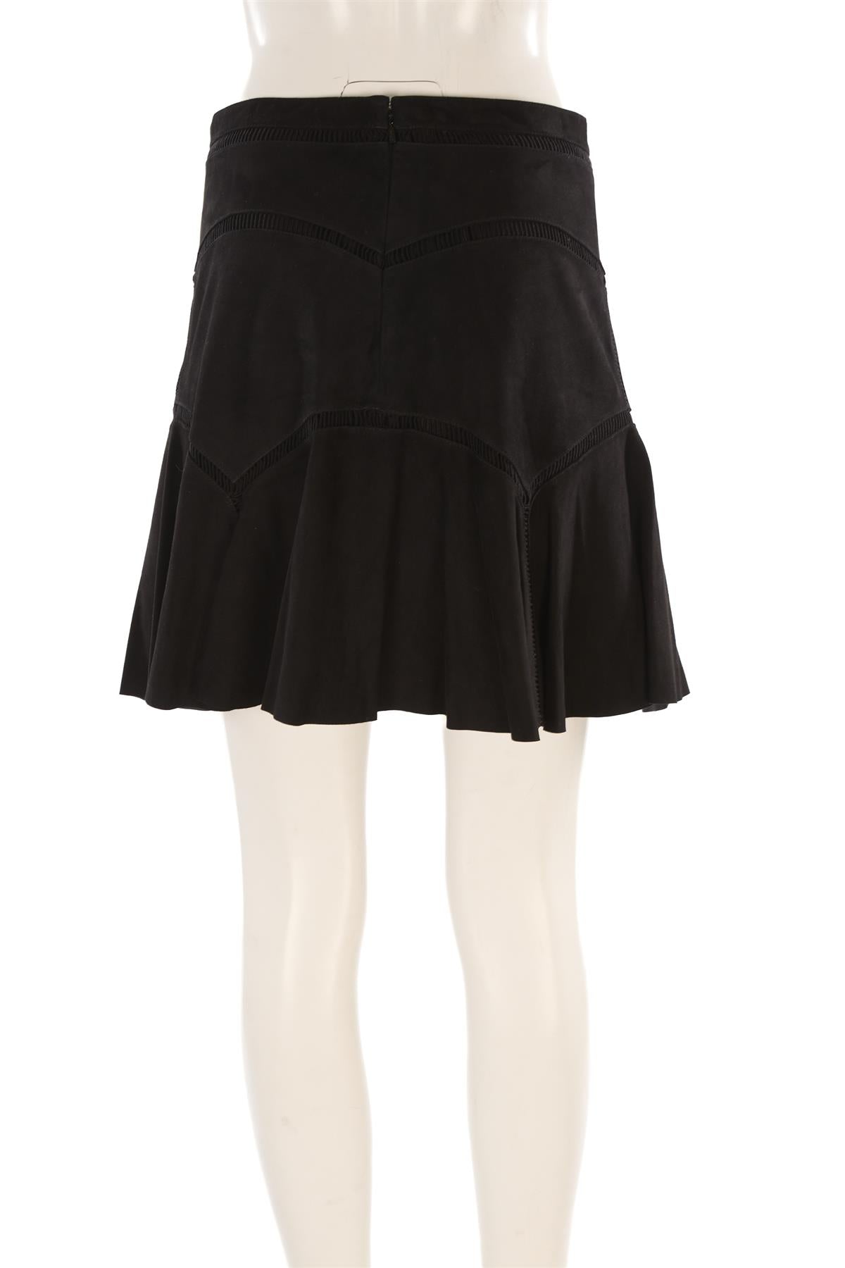 CHLOÉ BLACK SUEDE MINI SKIRT FR 38 UK 10