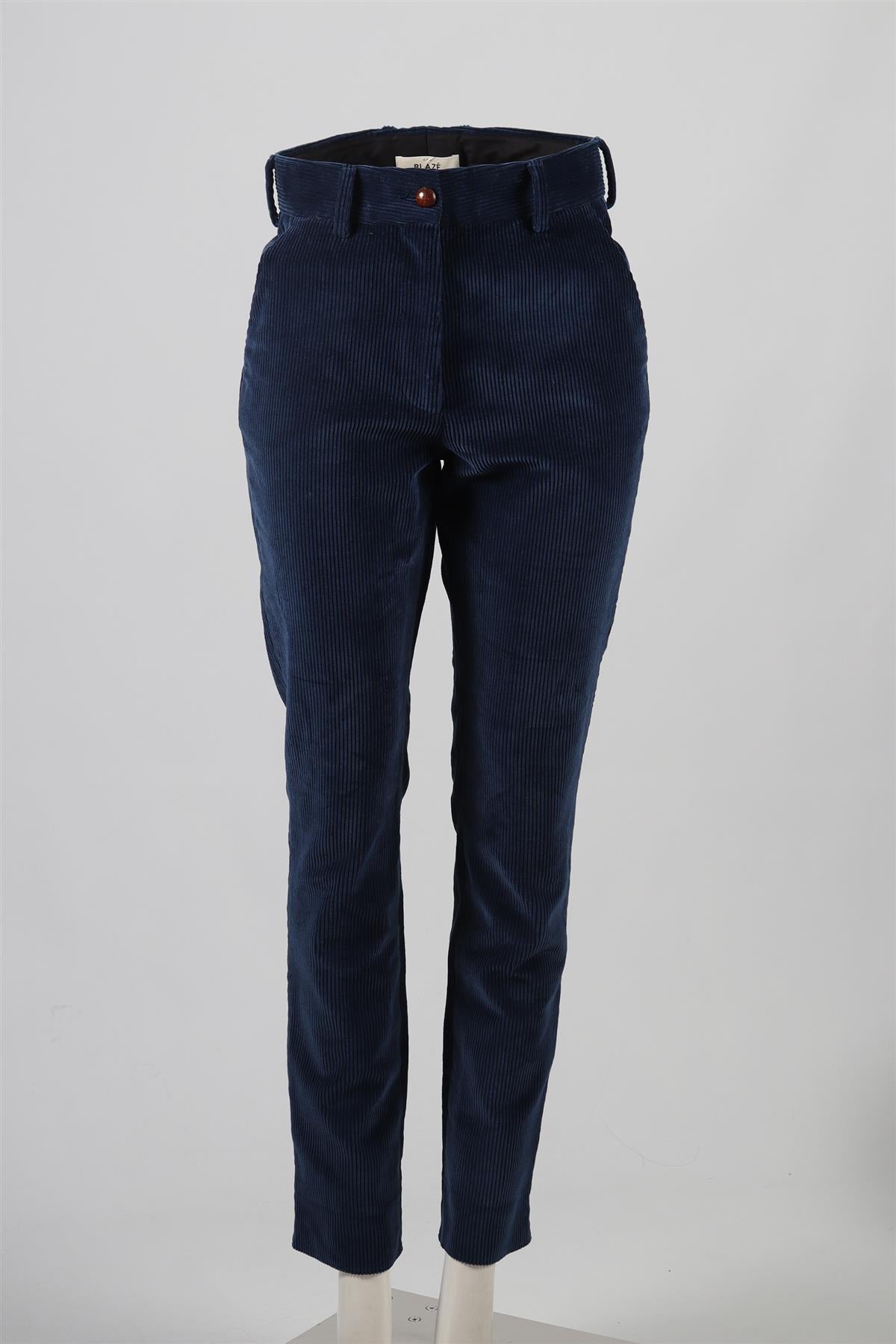 BLAZÉ MILANO CORDUROY STRAIGHT LEG PANTS UK 10
