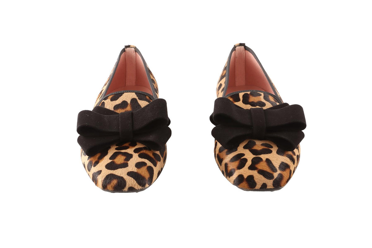 PRETTY BALLERINAS BROWN CALF HAIR FLATS  EU 39 UK 6 US 9