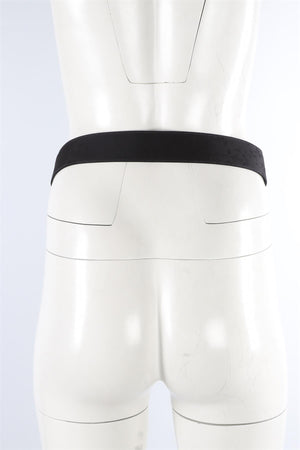 JOHANNA ORTIZ BLACK SATIN WAIST BELT US 6 UK 10