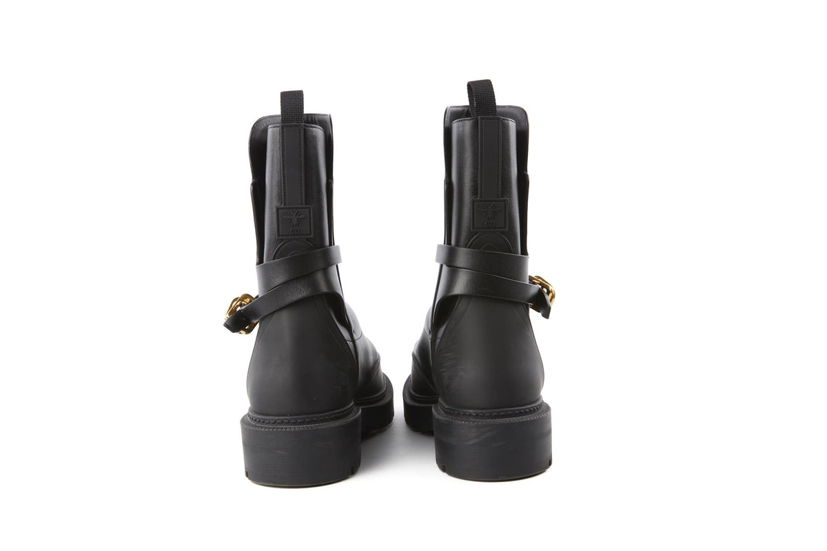 CHRISTIAN DIOR BLACK EMPREINTE LEATHER ANKLE BOOTS EU 38.5 UK 5.5 US 8.5