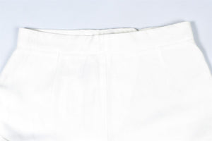 SANDRO WHITE LINEN SHORTS FR 36 UK 8