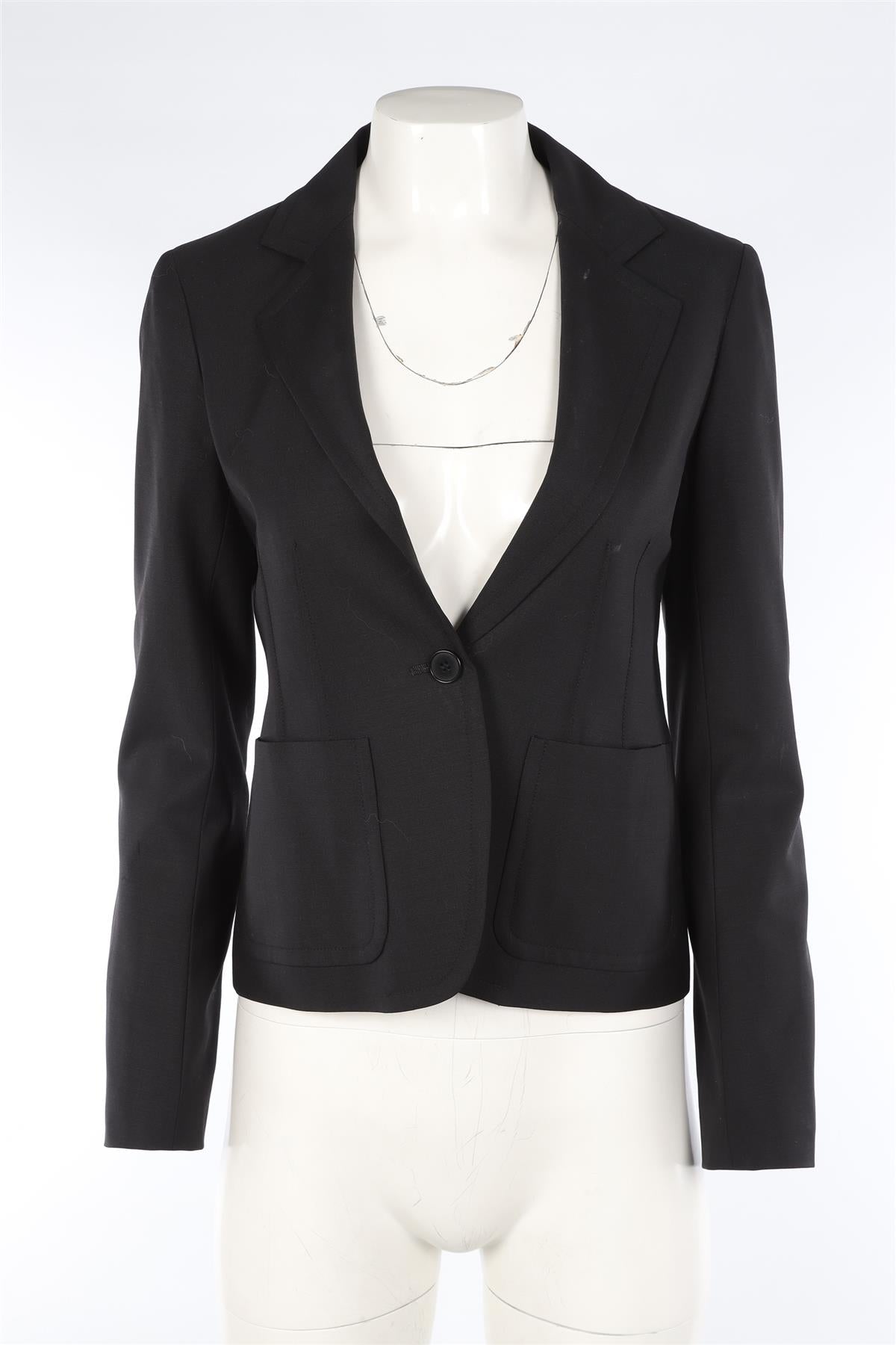 THEORY BLACK WOOL BLAZER US 6 UK 10