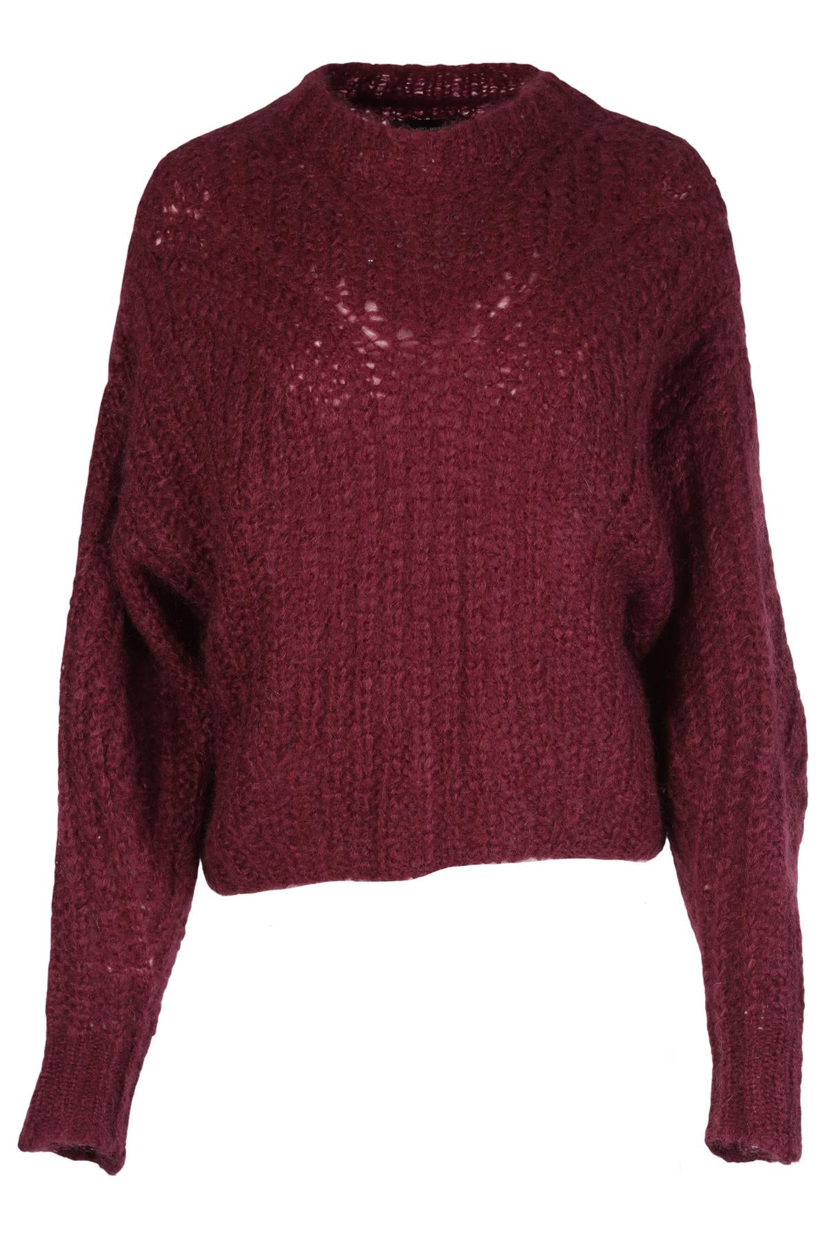 ISABEL MARANT MAROON MOHAIR SWEATER FR 34 UK 6