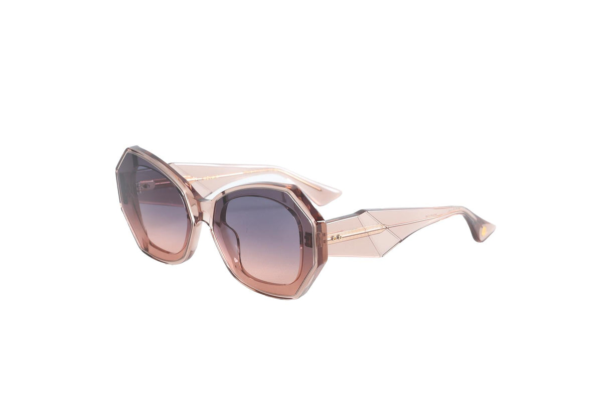 DITA BROWN CAT EYE ACETATE SUNGLASSES