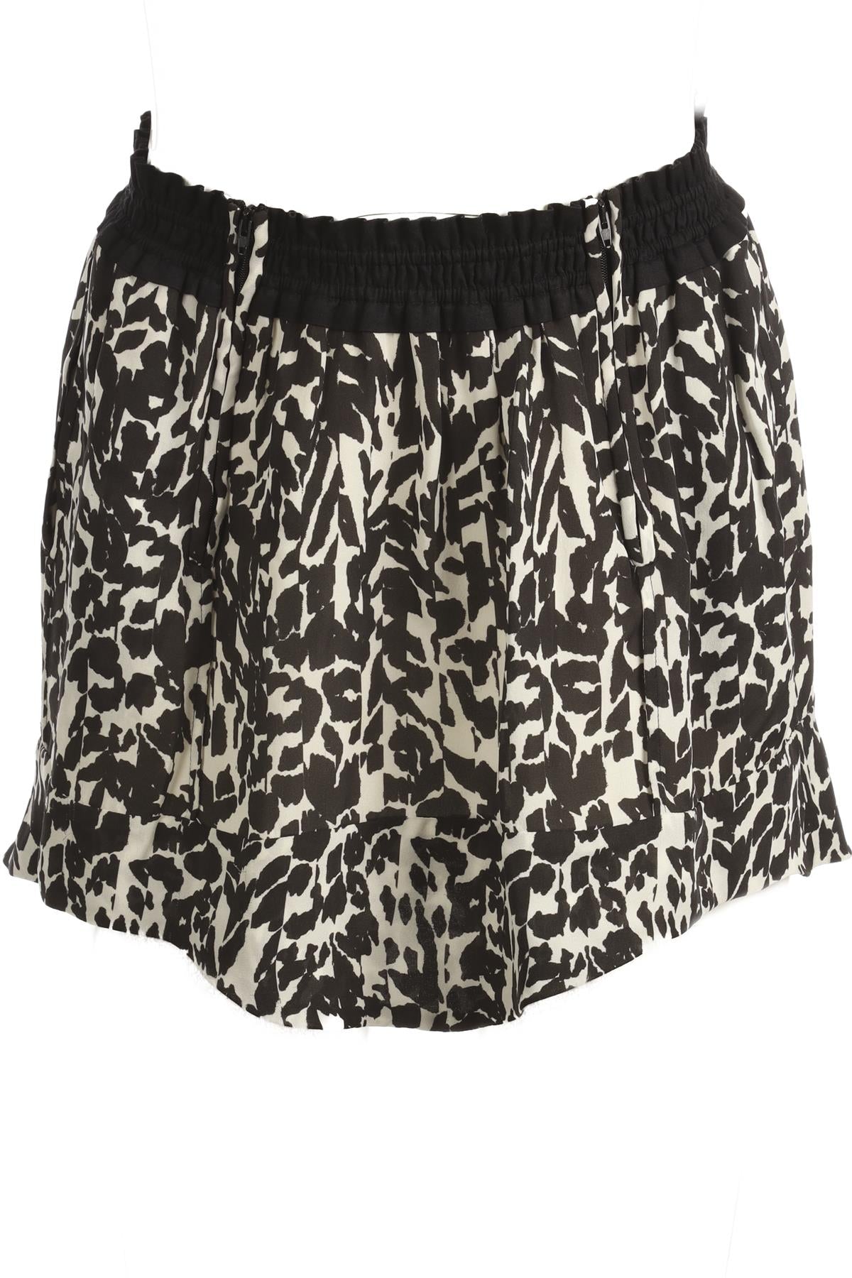 ISABEL MARANT BLACK SILK MINI SKIRT FR 34 UK 6