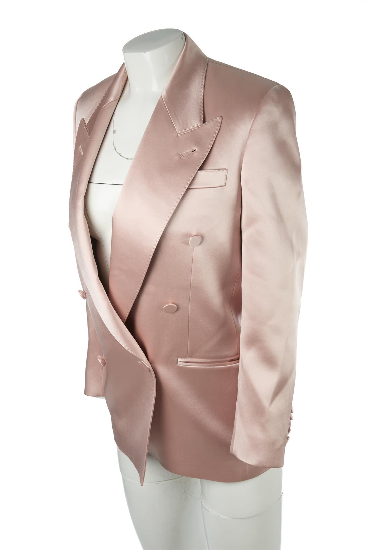 GUCCI PINK SILK BLAZER IT 36 UK 4