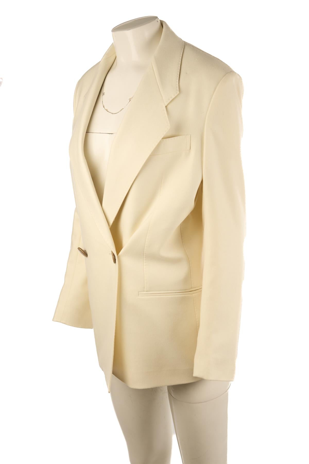 GIULIVA HERITAGE CREAM WOOL BLAZER IT 40 UK 8