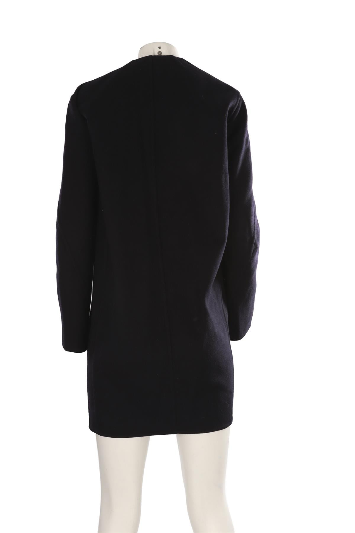 NAVY WOOL COAT