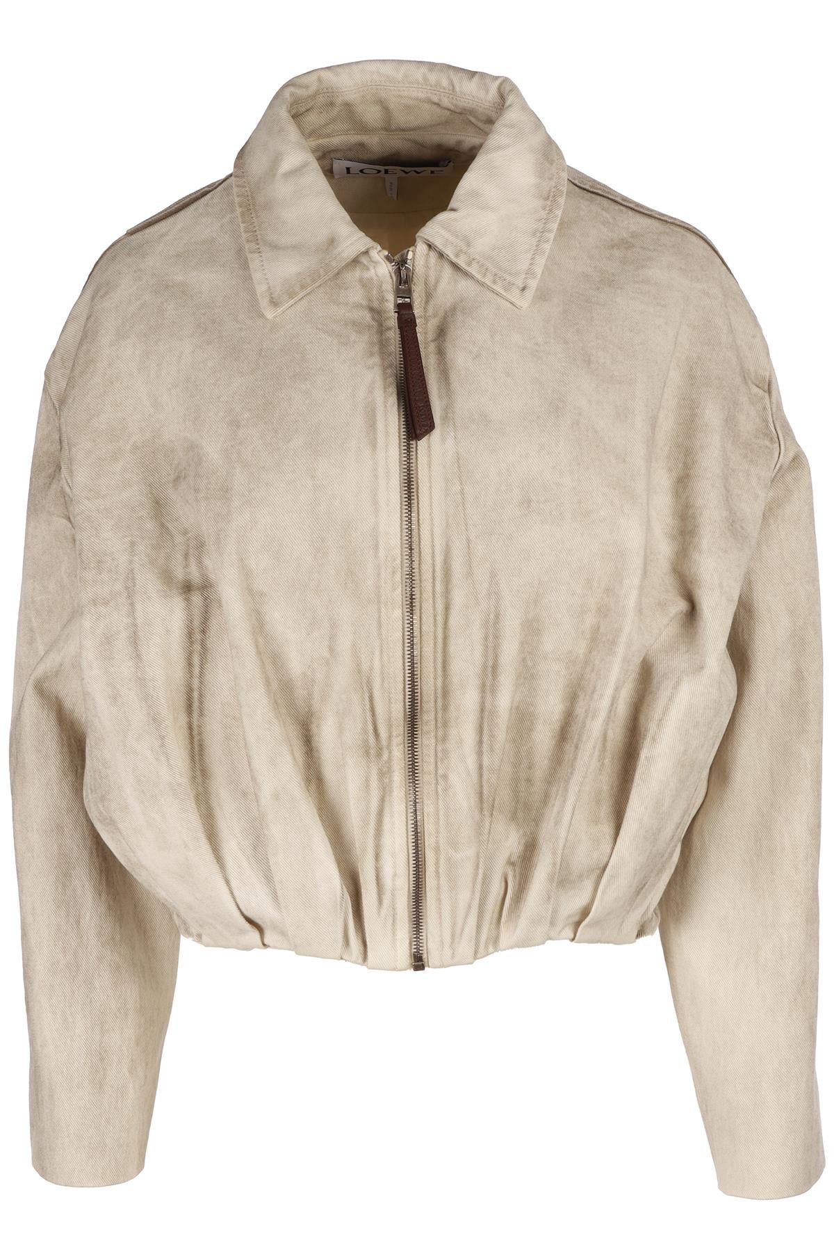 LOEWE BEIGE DENIM JACKET FR 34 UK 6