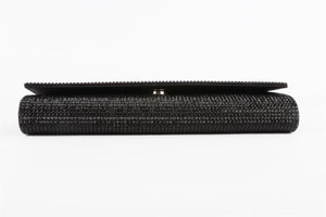 JUDITH LEIBER BLACK CRYSTAL CLUTCH