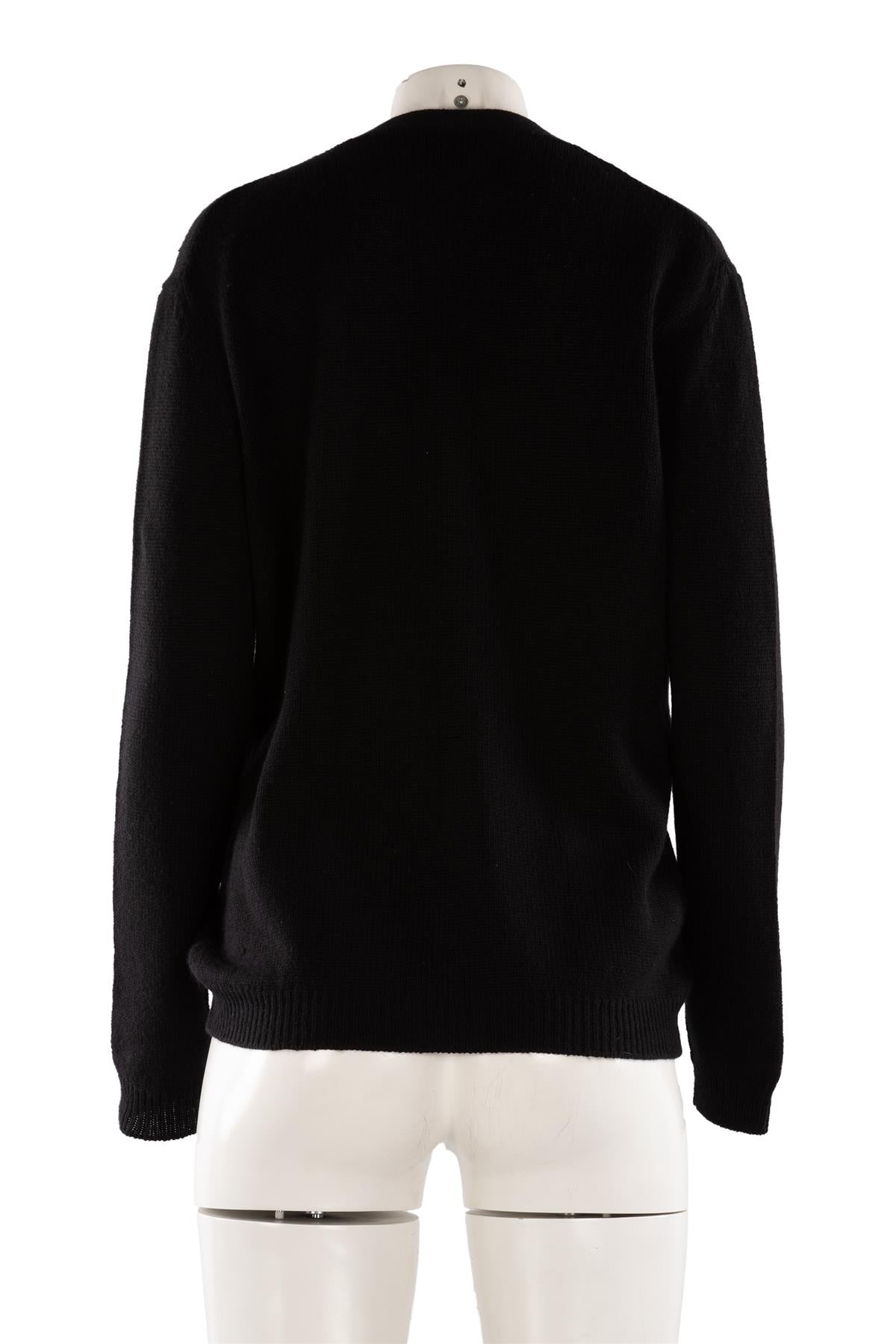 PRADA BLACK CASHMERE CARDIGAN IT 46 UK 14