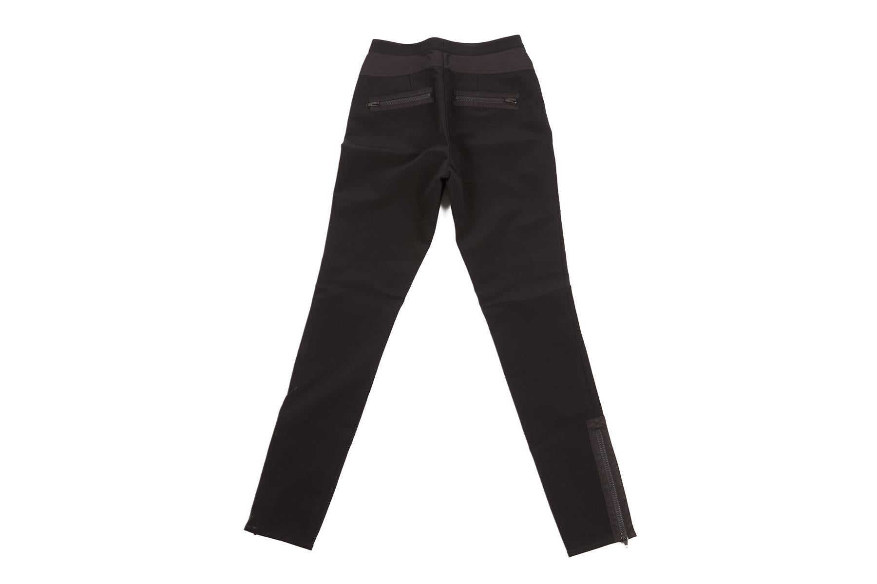 Alexander Wang Black Crepe Skinny Pants US 2 UK 6