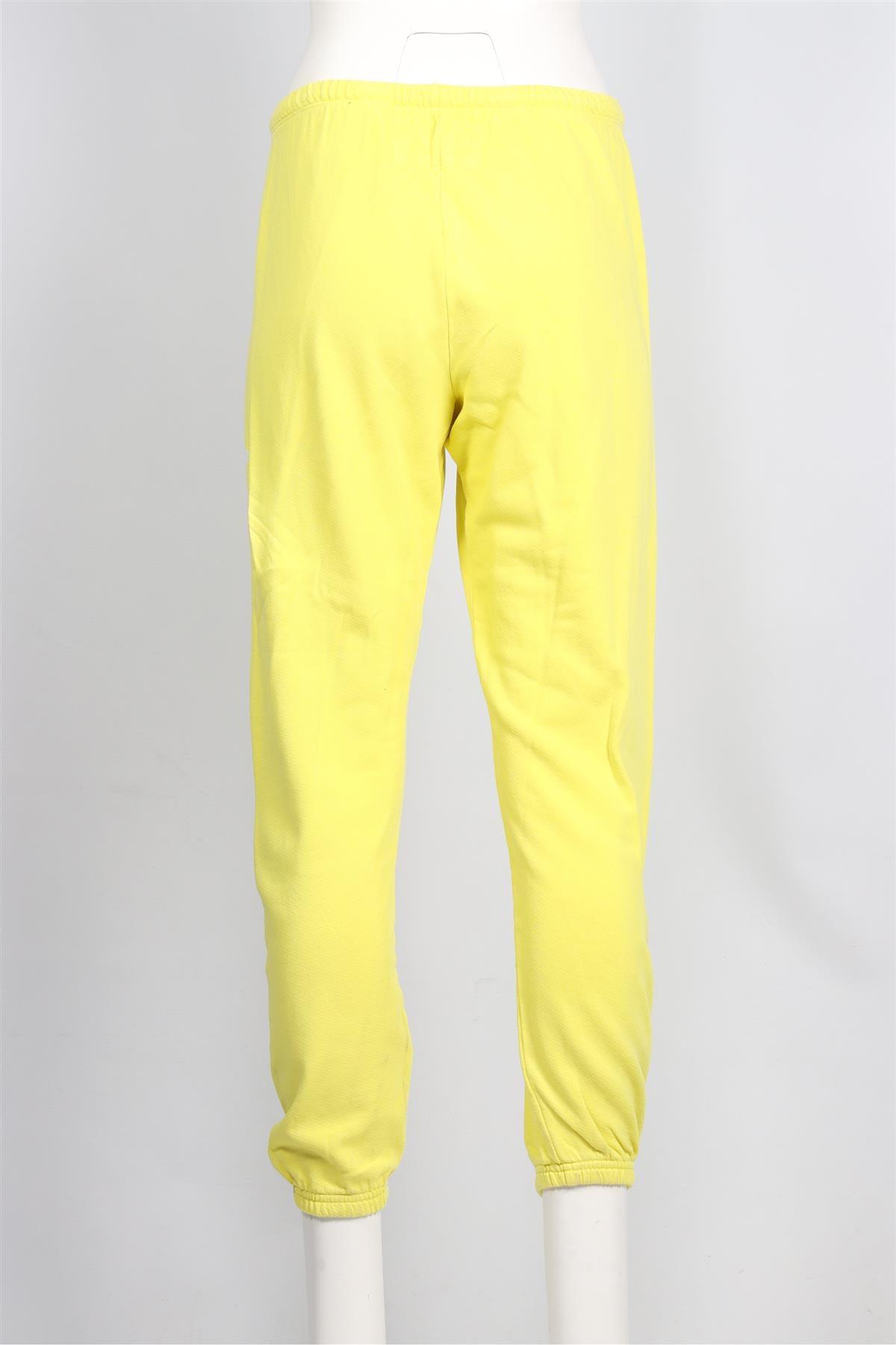 FREE CITY YELLOW COTTON TRACK PANTS SMALL