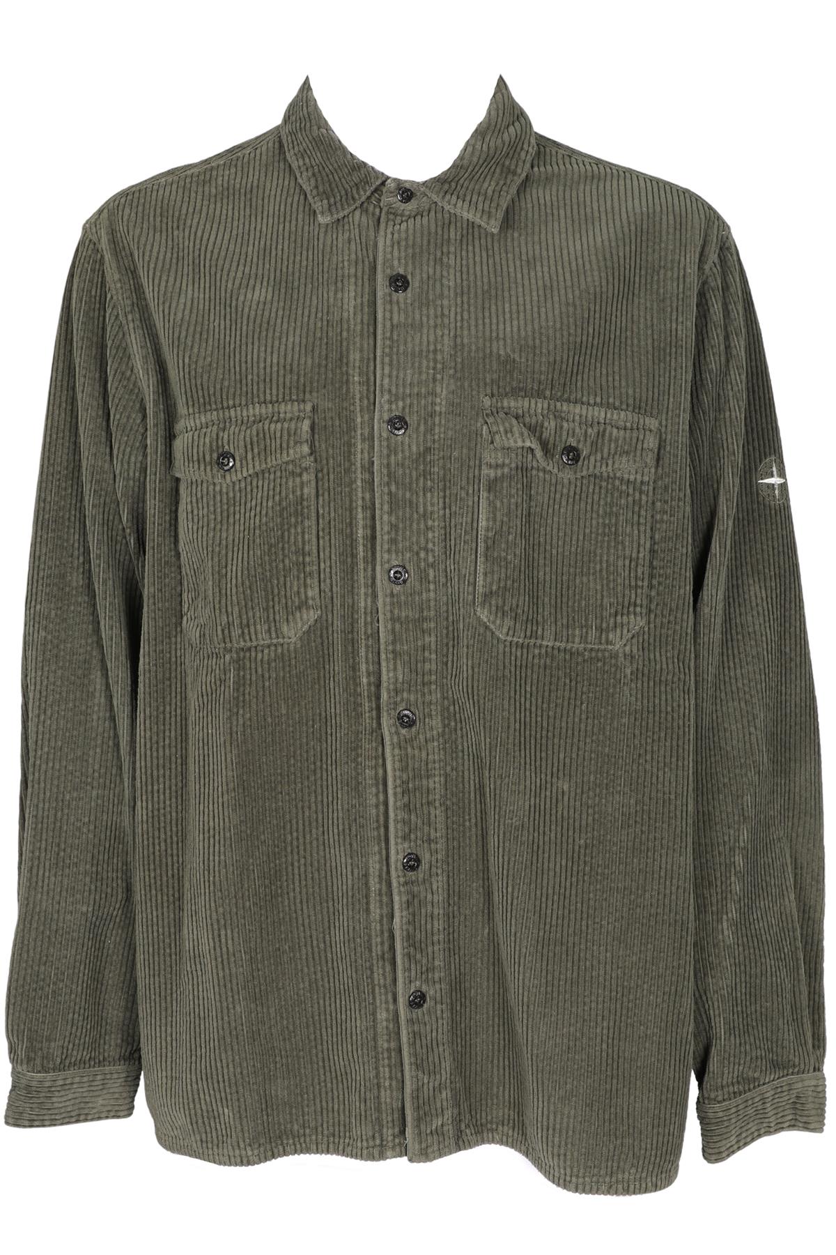 STONE ISLAND GREEN MEN'S CORDUROY SHIRT 3XLARGE
