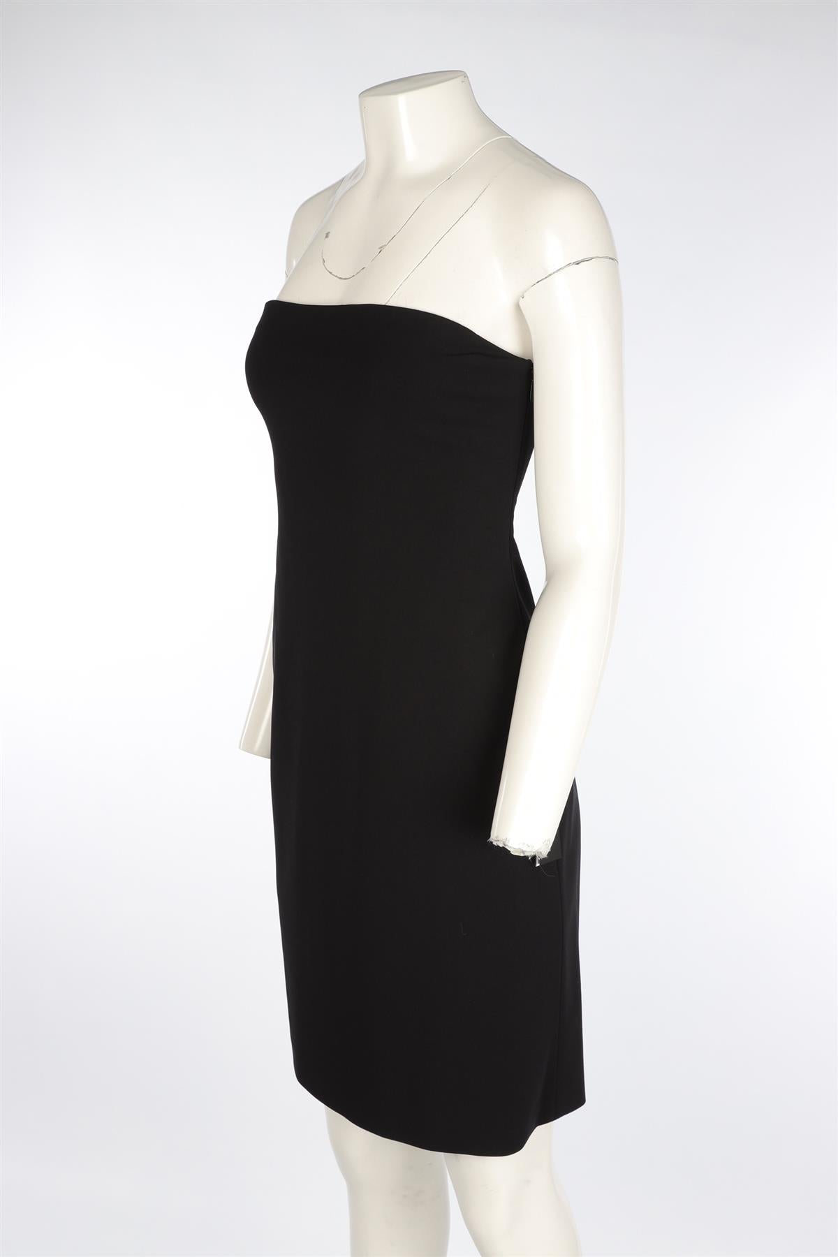 THE ROW BLACK JERSEY MIDI DRESS MEDIUM
